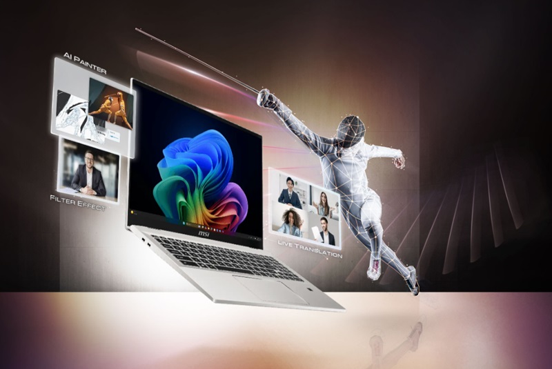 Thiết kế của laptop MSI Prestige A16 AI+ A3HMG