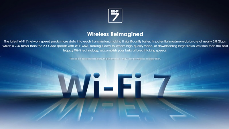 Wi-Fi 7 của laptop MSI Prestige A16 AI+ A3HMG