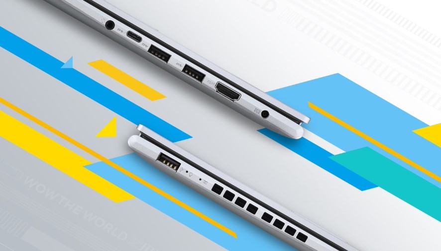 Cổng kết nối của Asus Vivobook 15X OLED A1505