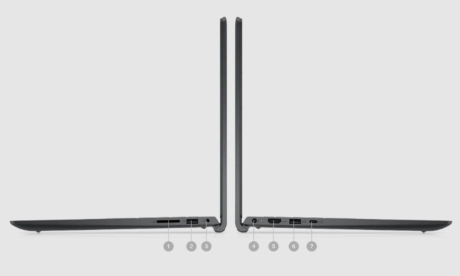 Cống kết nối của laptop Dell Inspiron 15