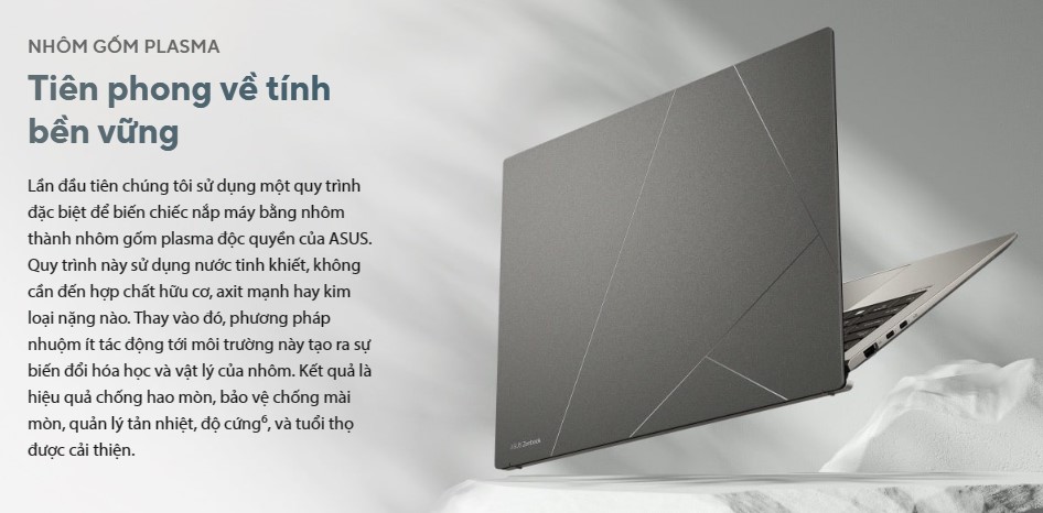 Thiết kế ngoại hình của laptop Asus Zenbook S13 OLED