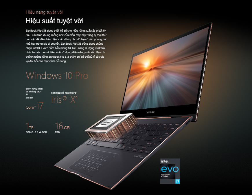 Hiệu năng của Asus Zenbook Flip UX371