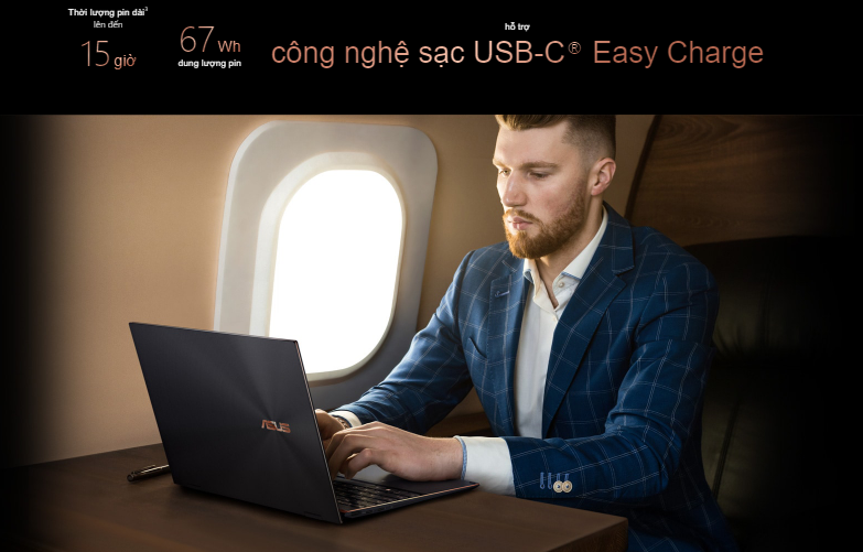 Pin và trọng lượng của Asus Zenbook Flip UX371