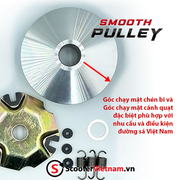 Nồi Xe Tay Ga Smooth Pulley Dành Cho Xe Vision 110 Bảo Hành 20000Km  Scootervietnam.Vn