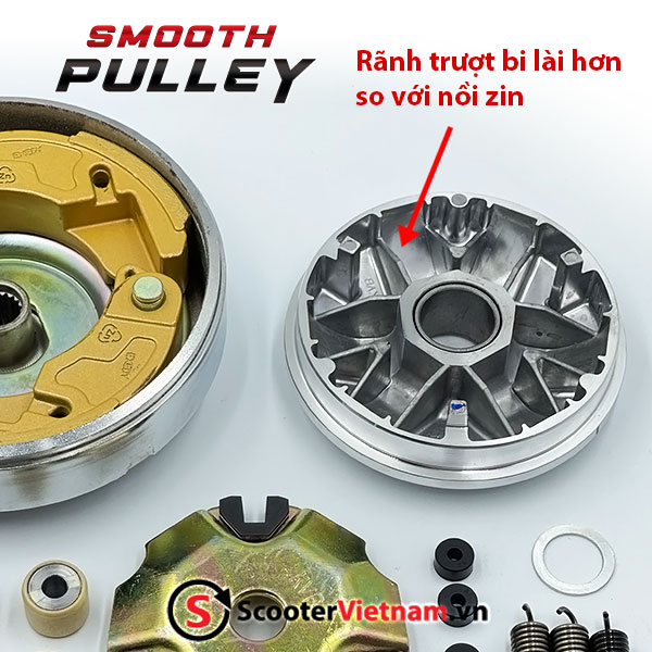 Nồi Xe Tay Ga Smooth Pulley Dành Cho Xe Lead 110 Bảo Hành 20000Km  Scootervietnam.Vn