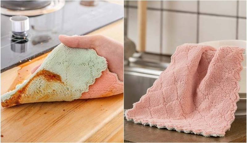 Vì sao nên chọn khăn lau bếp không để lại sợi vải?