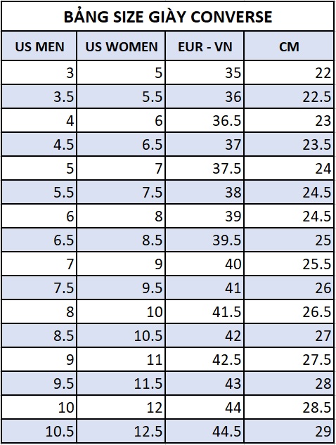 Kids Converse Vans Sizing Converse Vans Kids Size Chart Sale