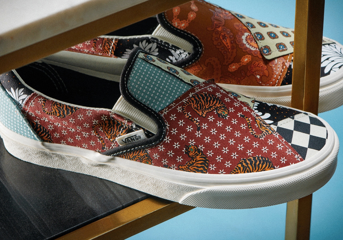 Vans Slip on Tiger Pachtwork