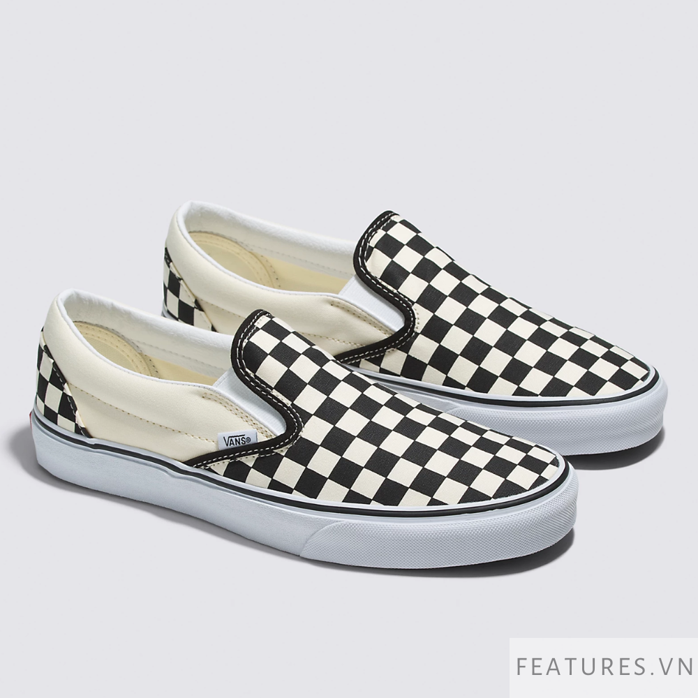 Vans Slip On Checkerboard Black White Vn Features Vietnam