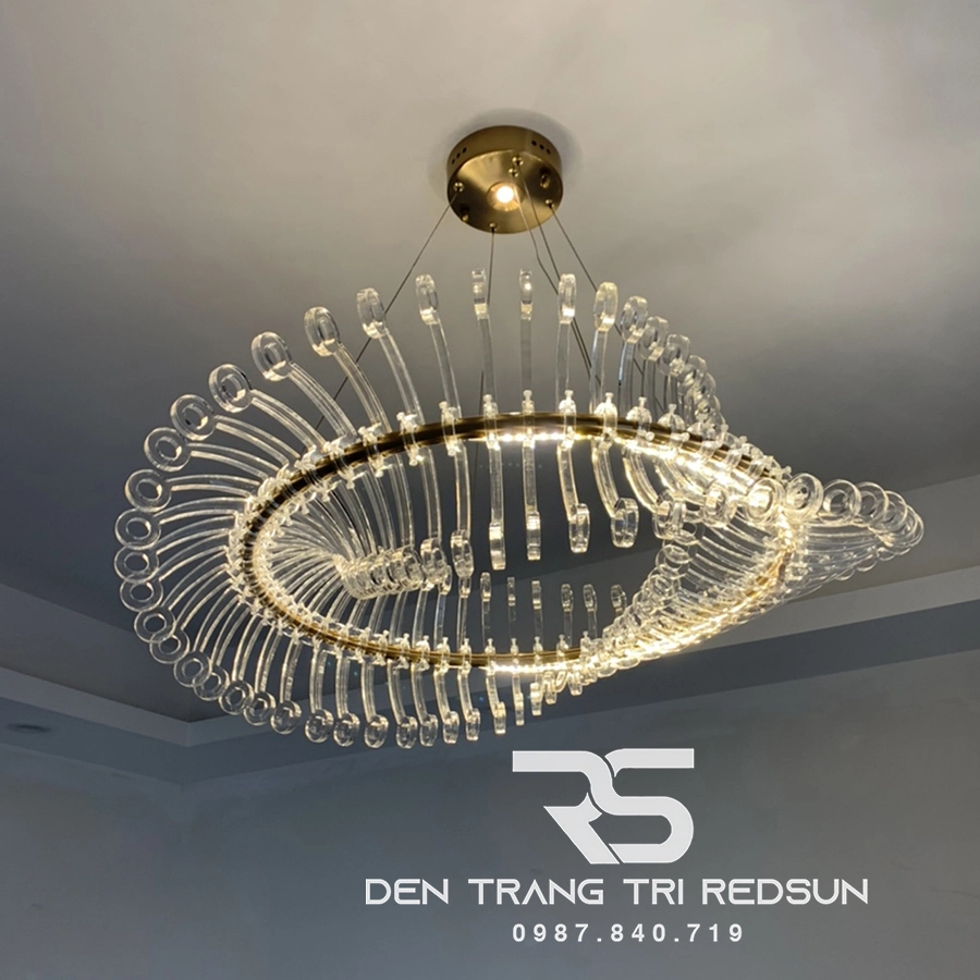Đèn chùm thả bàn ăn thiết kế độc đáo