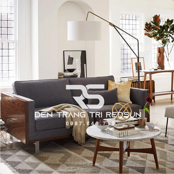 Đèn cây góc sofa cao cấp 