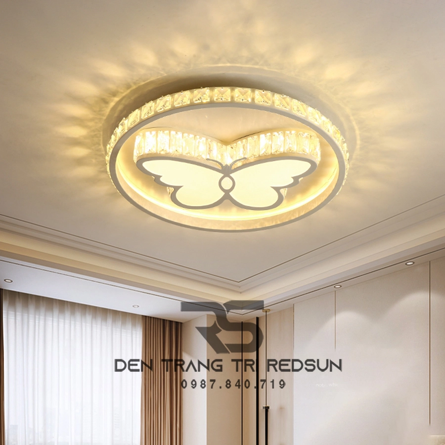 Đèn led ốp trần đa dạng hoạ tiết, hoa văn 