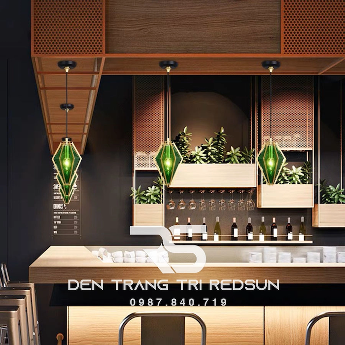 Đèn thả bàn đảo hiện đại, sáng tạo 