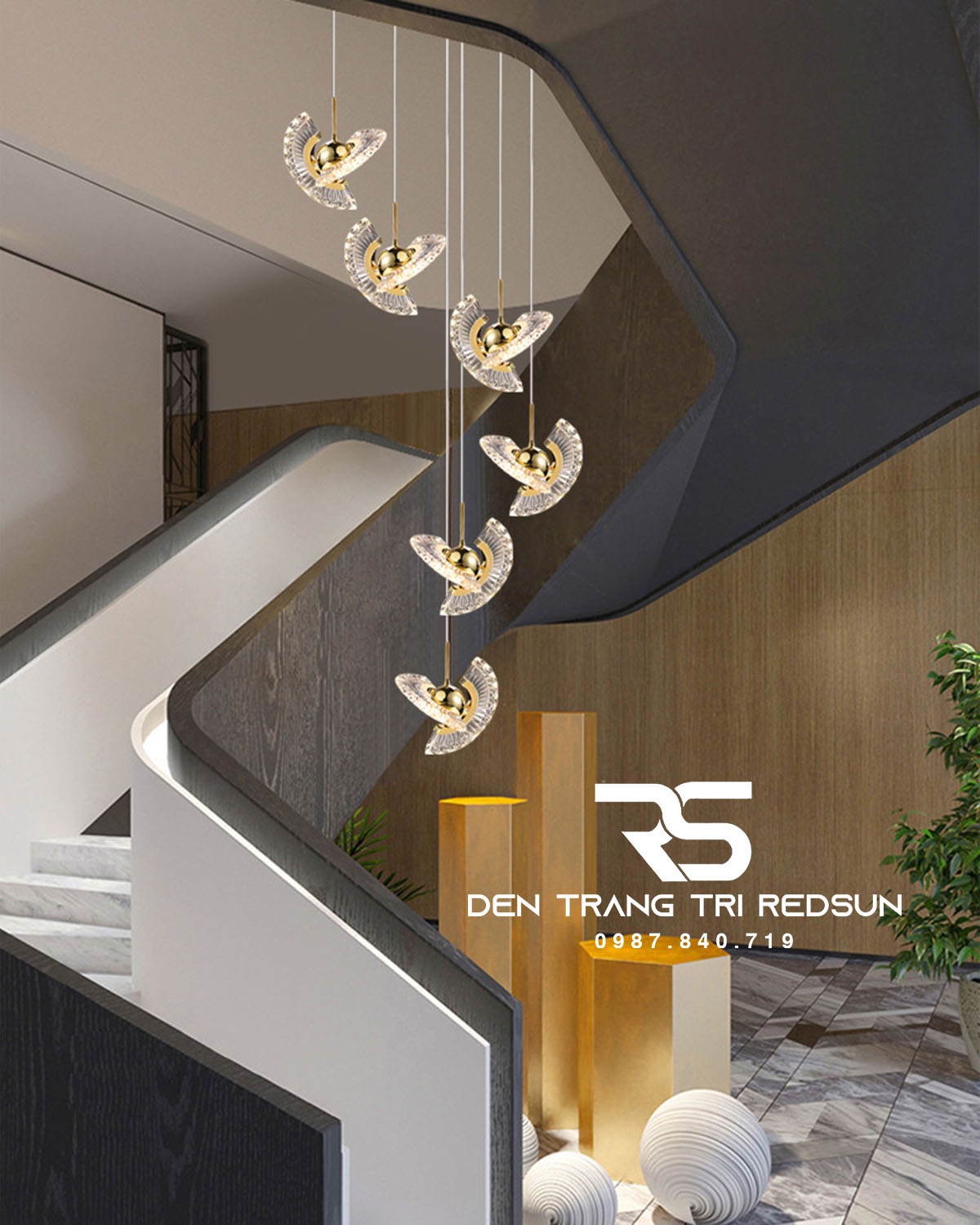 den-tha-tran-hien-dai-lap-thong-tang-cau-thang-phong-khach-ban-an-chat-lieu-acrylic-htk072