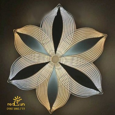 Mâm ốp trần 6 cánh phong cách hiện đại OP-001