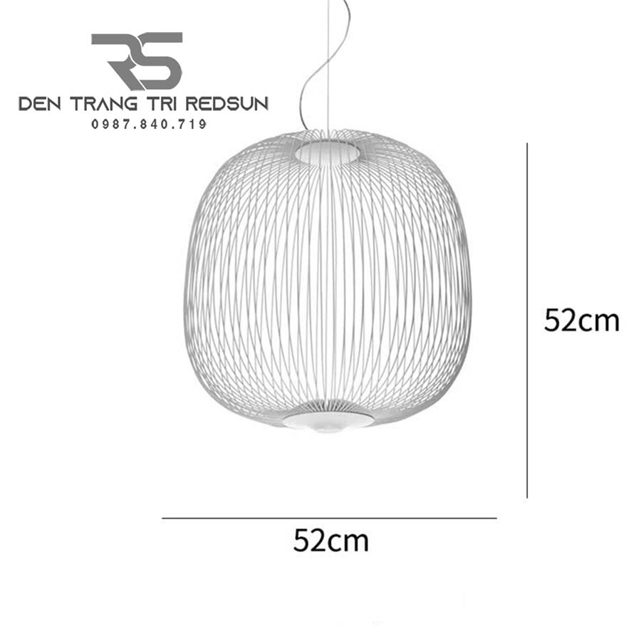 Đèn Thả Lồng Sắt Phong Cách Bắc Âu CDT-T041 Dáng B