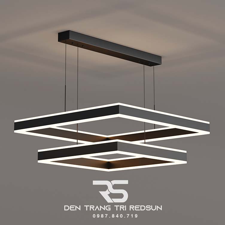 Đèn Thả Trần Hiện Đại Bắc Âu Khung Vuông DC-L040