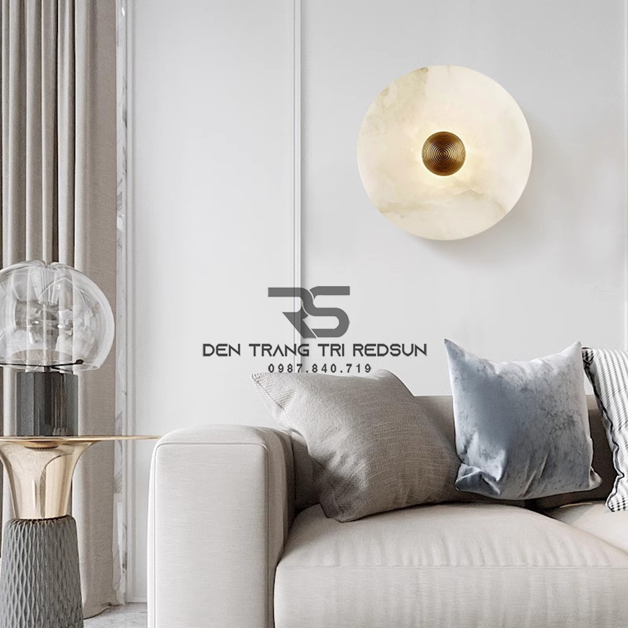 Đèn Tường Trang Trí Phòng Khách, Phòng Ngủ, Cầu Thang Phong Cách Bắc Âu Chất Liệu Đá Cẩm Thạch DT-112