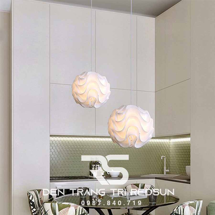Đèn Thả Trần Phòng Khách, Phòng Ngủ, Bàn Ăn Hiện Đại Phong Cách Bắc Âu Dáng Hoa Trà CDT-T049