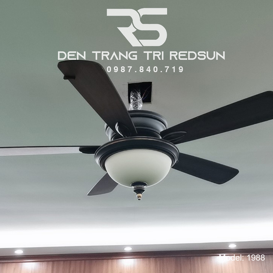 Quạt Trần Đèn Trang Trí Phòng Khách, Phòng Ngủ - 1988