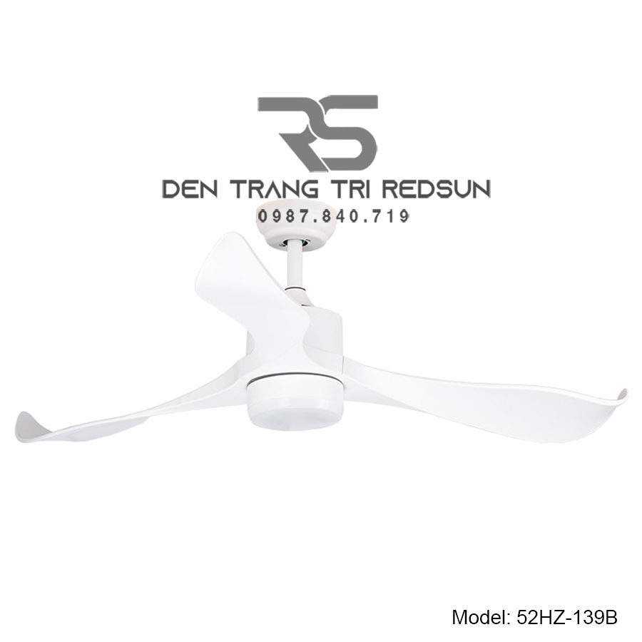 Quạt Trần Đèn Trang Trí Phòng Khách, Phòng Ngủ - 52HZ-139B