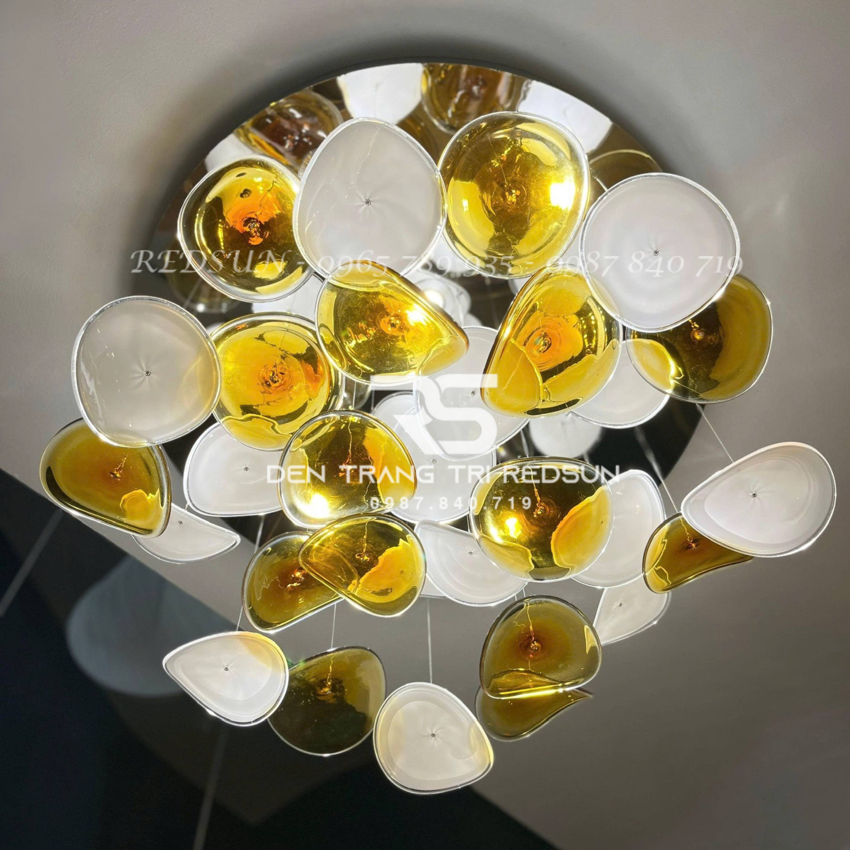 Đèn Thả Thiết Kế Cho Khách Sạn, Hành Lang, Biệt Thư, Phòng Khách, Phòng Ăn Hình Lá HTK-NK001