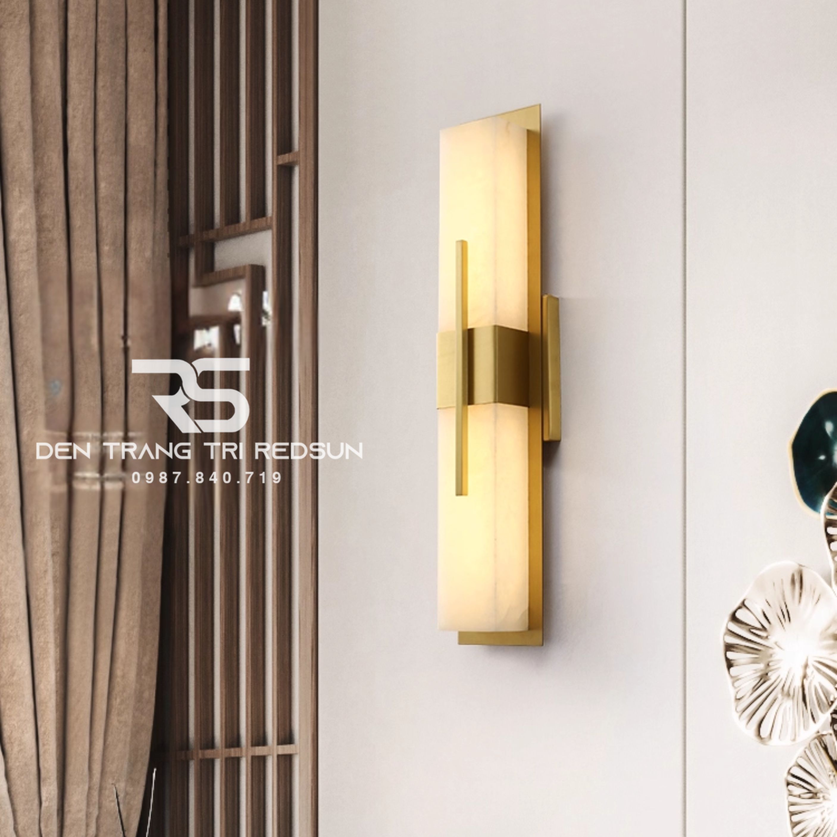 Đèn Tường Đá Cẩm Thạch Hiện Đại Trang Trí Phòng Khách, Phòng Ngủ, Cầu Thang Phong Cách Bắc Âu DT-BVD8003