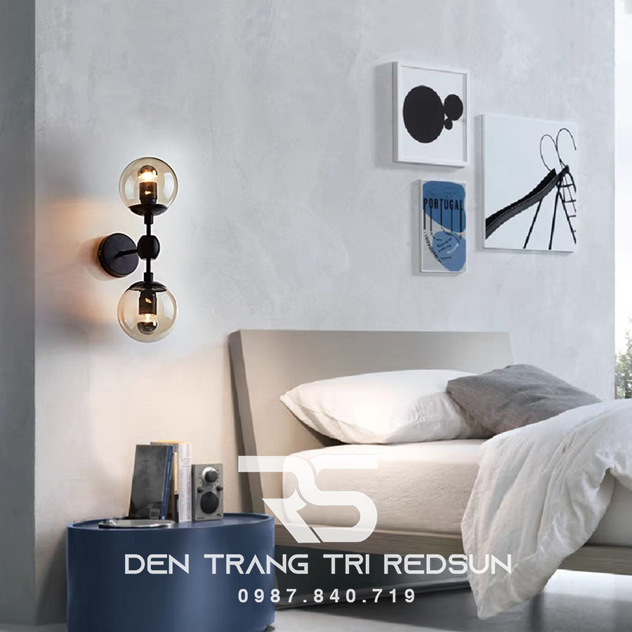 Đèn tường Trang Trí Phòng Khách, Cầu Thang Chao Thuỷ Tinh DT-139/2