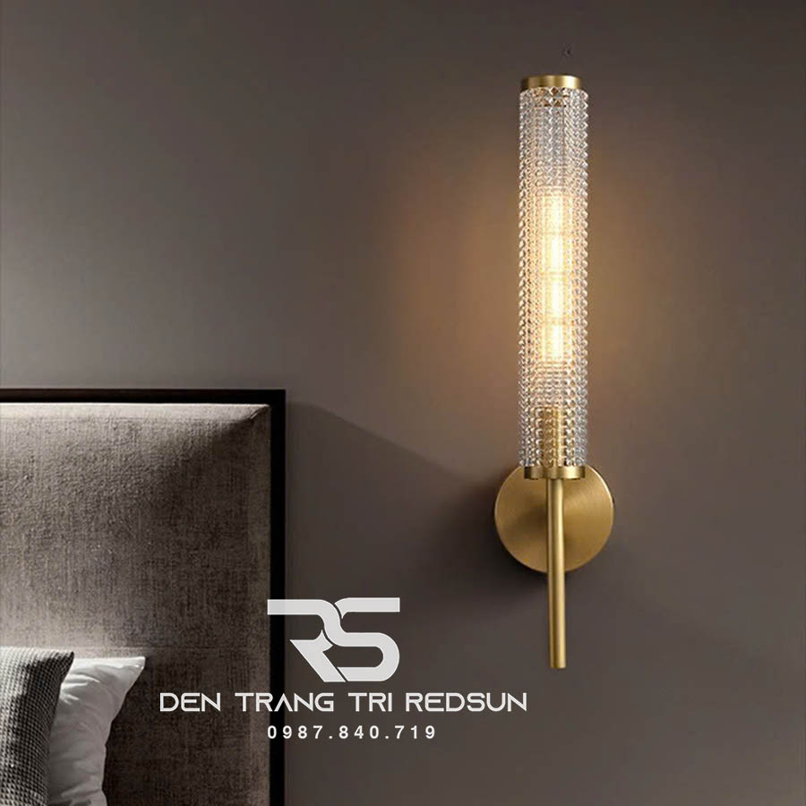 Đèn Tường Trang Trí Phòng Khách, Phòng Ngủ, Cầu Thang Phong Cách Bắc Âu Chất Liệu Pha Lê DTP-006
