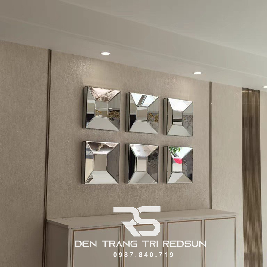 Gương Treo Tường Trang Trí Phòng Khách, Phòng Ngủ, Nhà Tắm Phong Cách Bắc Âu GDC-005