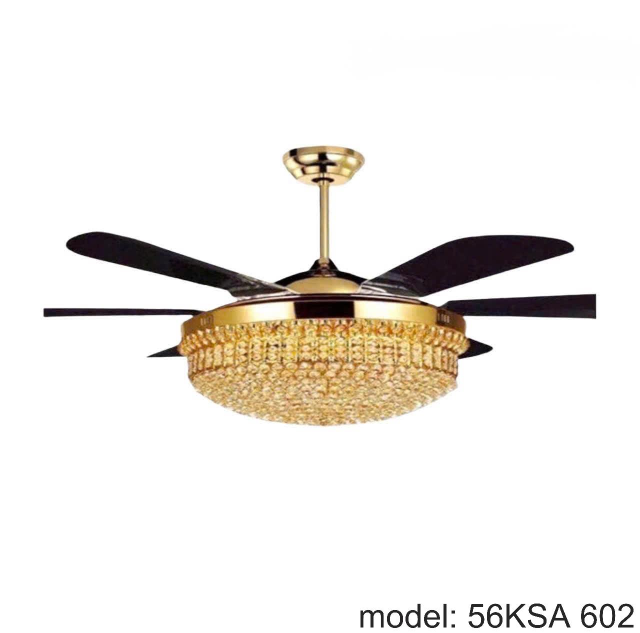 Quạt Trần Đèn Trang Trí Phòng Khách, Phòng Ngủ - 56KSA 602