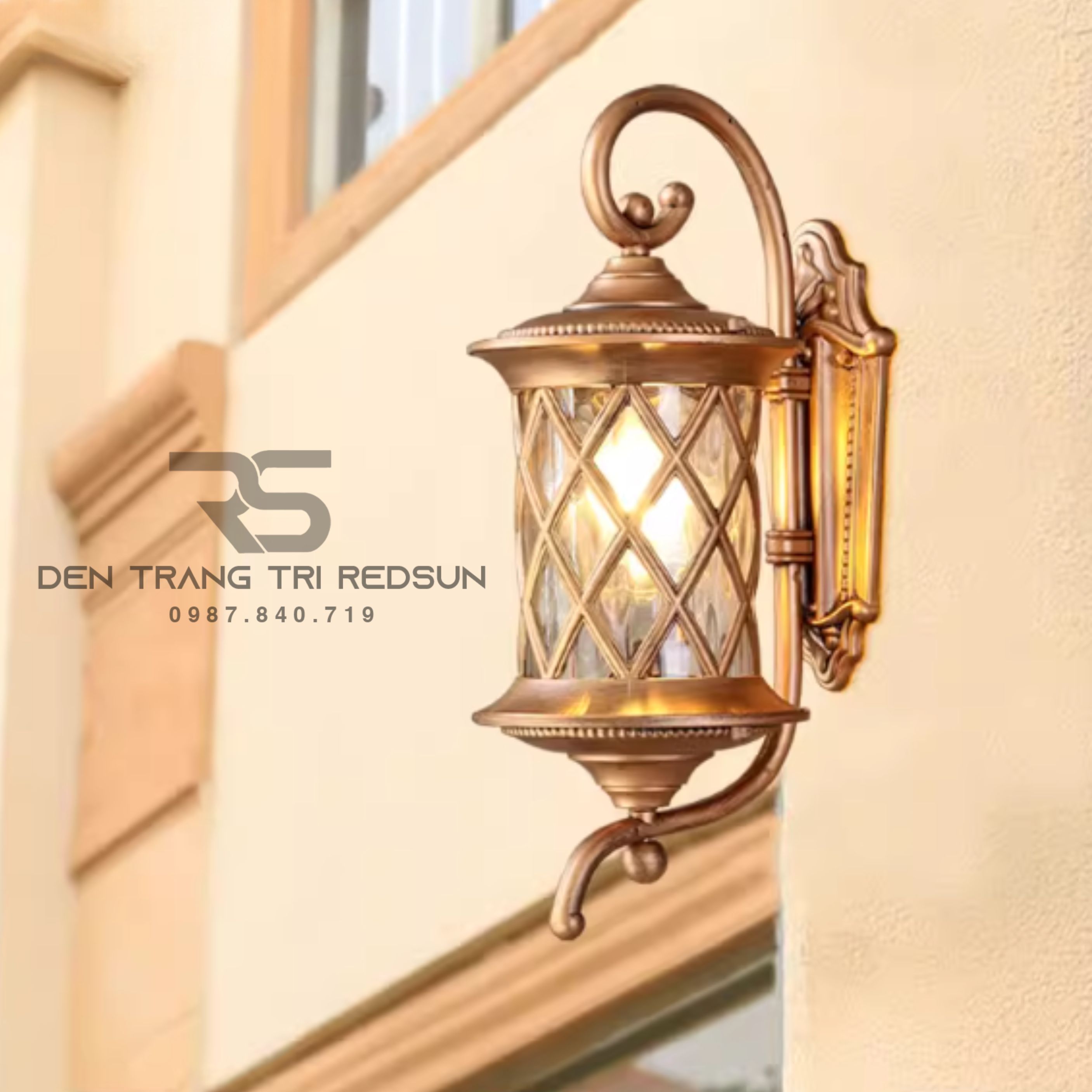 Đèn Tường Chùa Hợp Kim Lắp Ngoài Trời DT-C460