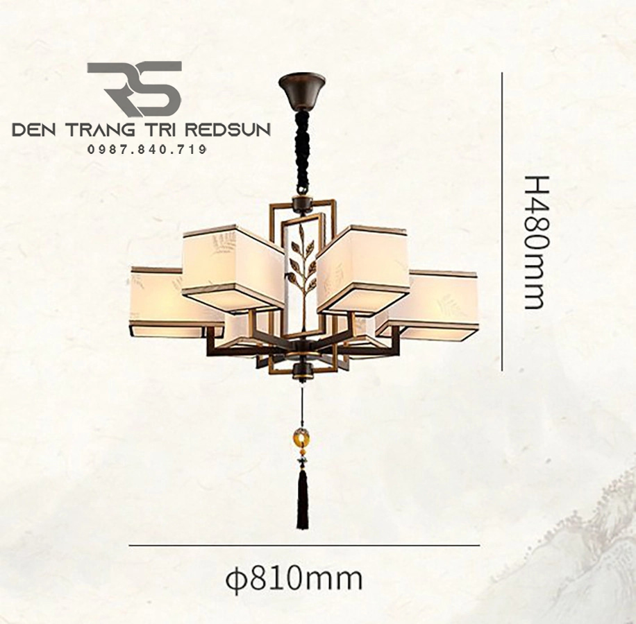 Đèn Chùm Phòng Khách Hiện Đại Phong Cách Indochine IDC-005