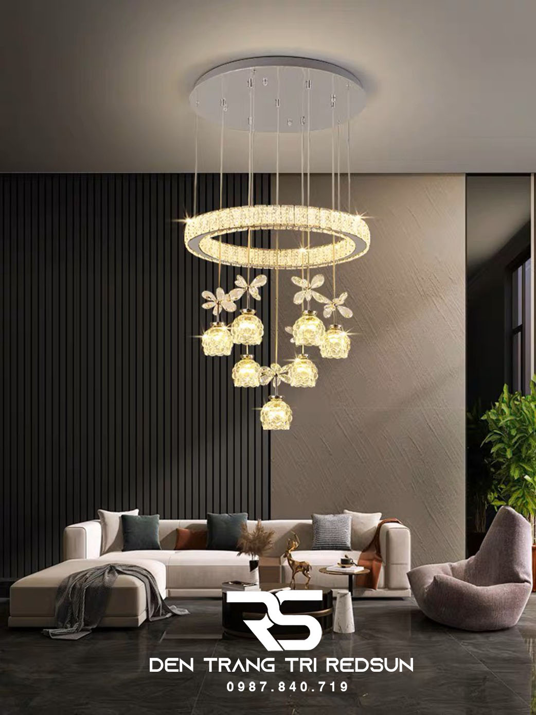 Đèn Thả Pha Lê Phòng Khách, Phòng Ngủ, Bàn Ăn Hiện Đại TPL050