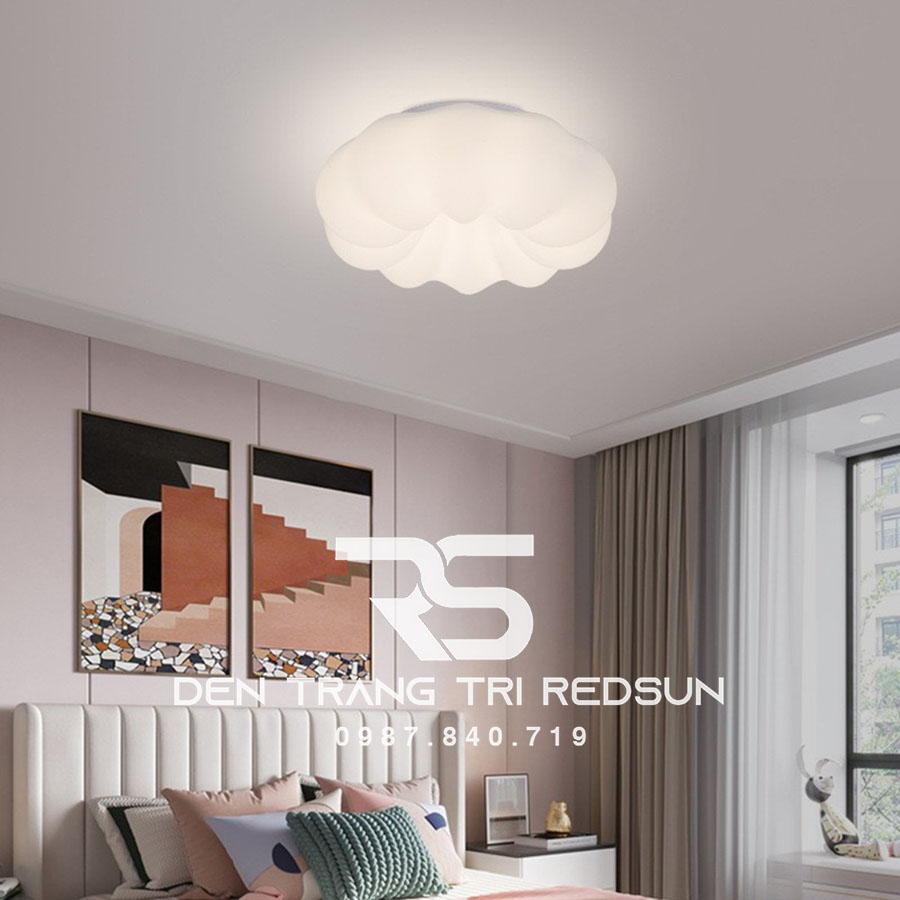 Đèn Thả Trần Phòng Khách, Phòng Ngủ, Bàn Ăn Hiện Đại Phong Cách Bắc Âu Chất Liệu Mica DC-L058