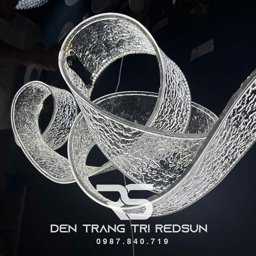 Đèn Thả Hiện Đại Dáng Dải Lụa Acrylic Kiểu Mới Phong Cách Bắc Âu DC-T104