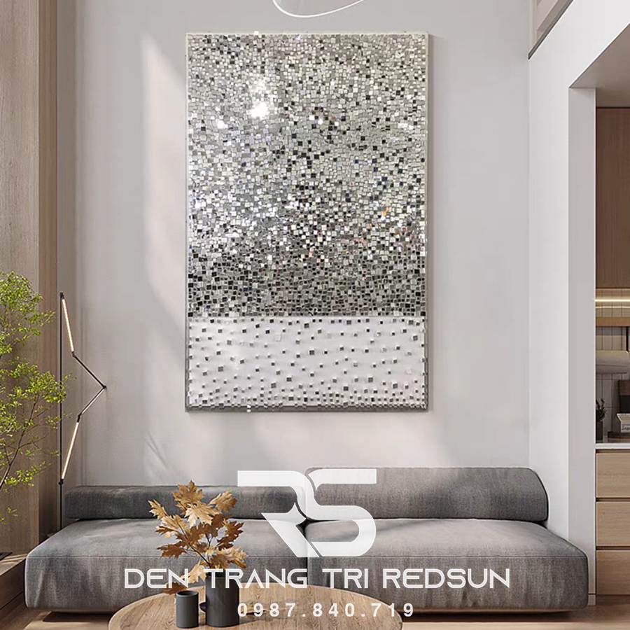 Gương Treo Tường Nghệ Thuật Trang Trí Phòng Khách, Phòng Ăn, Hành Lang Phong Cách Bắc Âu GDC-009