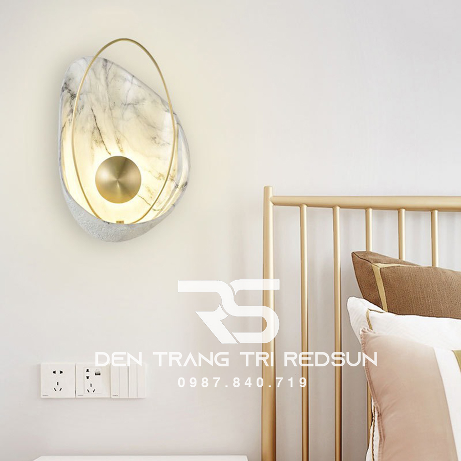 Đèn Tường Trang Trí Phòng Khách, Phòng Ngủ, Cầu Thang Dáng Vỏ Sò Phong Cách Bắc Âu DT-BVK130