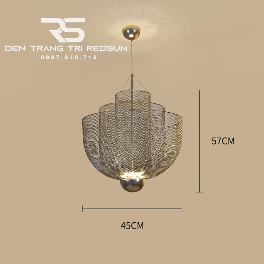 Đèn Thả Phòng Khách Kiểu Dáng Lồng Đánh Cá Phong Cách Bắc Âu  DC-T073