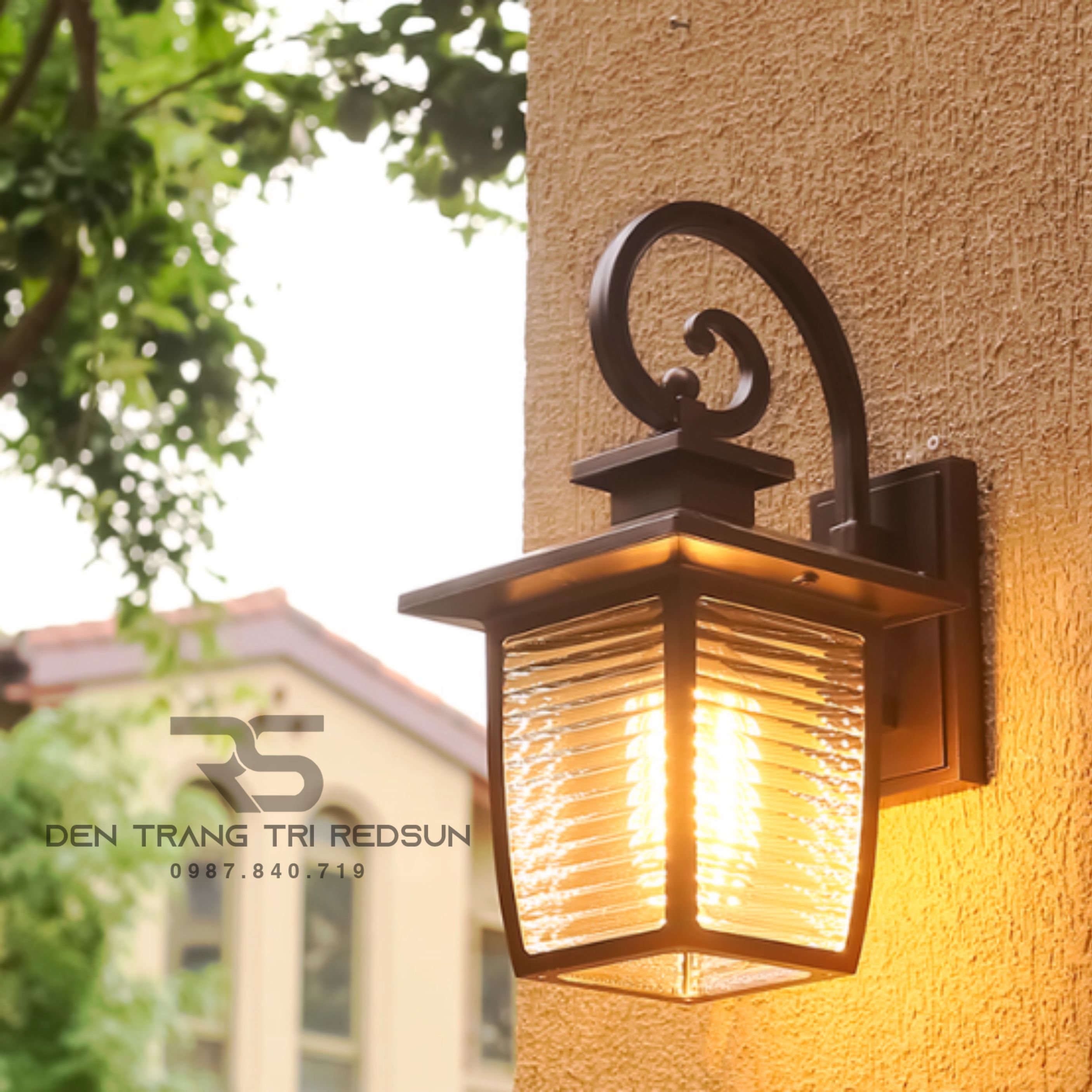 Đèn Tường Chùa Hợp Kim Lắp Ngoài Trời DT-C614