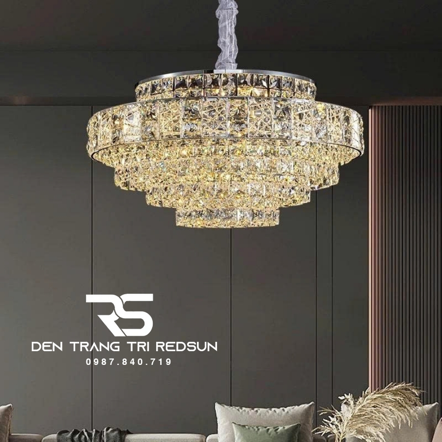 Đèn Chùm Pha Lê Hiện Đại Trang Trí Phòng Khách, Phòng Ăn, Sảnh Chờ DCP-010