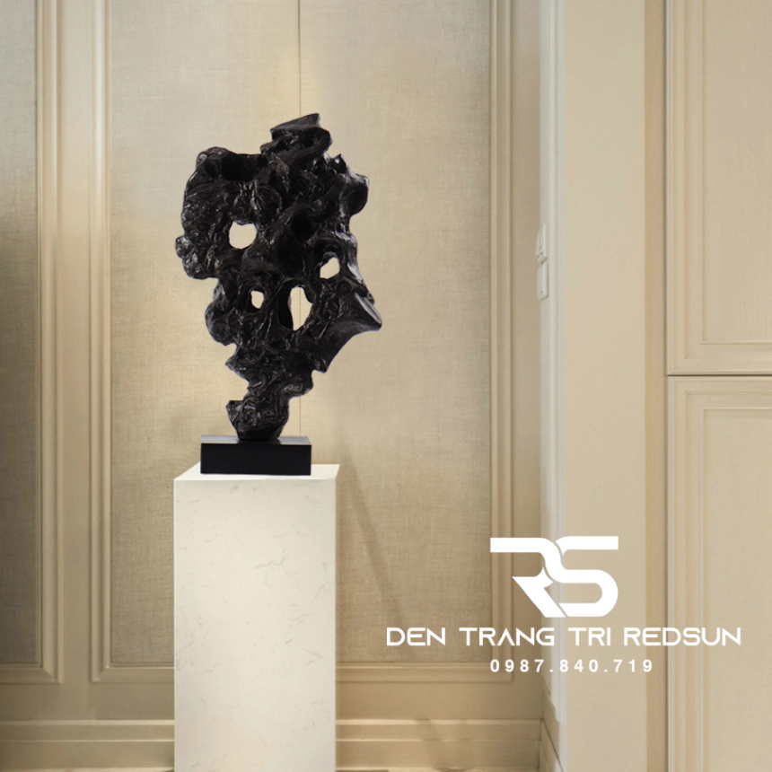 Đồ Trang Trí Nghệ Thuật Phòng Khách, Hành Lang, Sảnh Chờ Nhà Hàng, Khách Sạn Điêu Khắc Dạng Hình Học DDC-ZG007