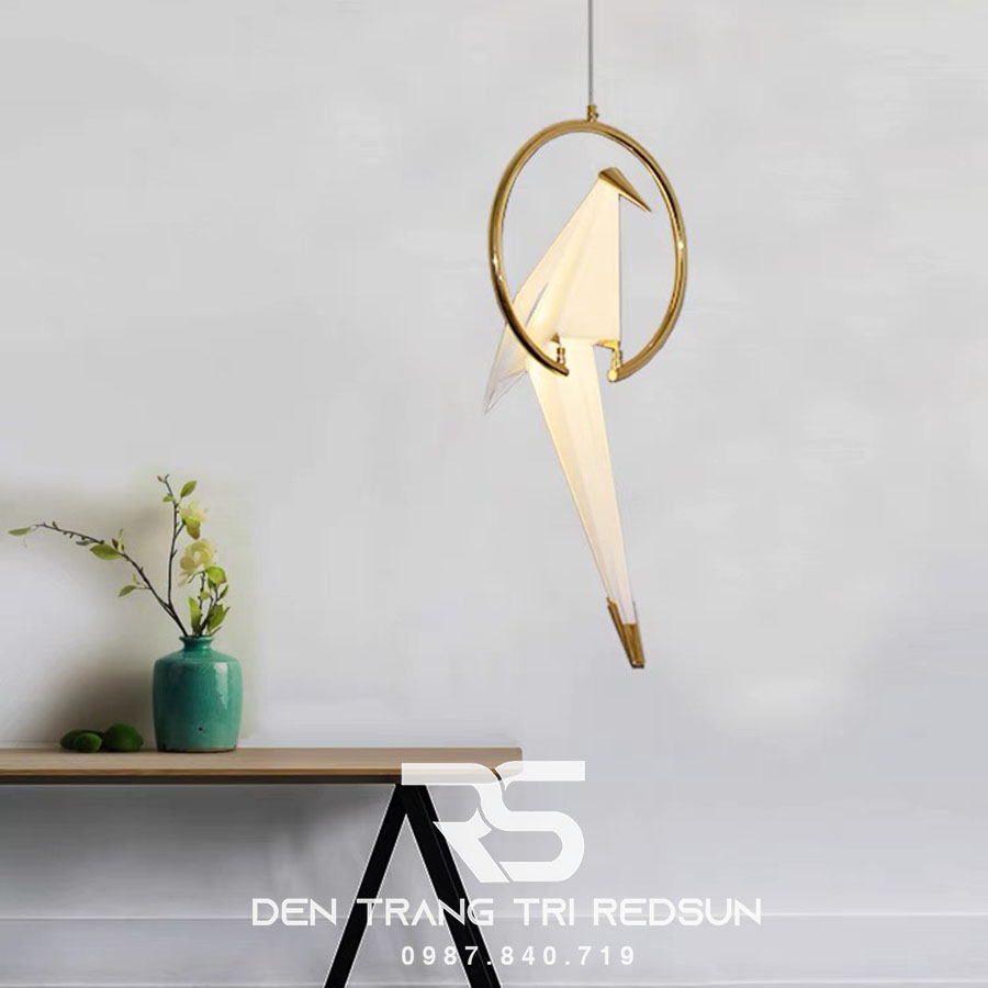 Đèn Thả Trần Phòng Khách, Phòng Ngủ, Bàn Ăn Hiện Đại Phong Cách Bắc Âu Sáng Tạo Hình Hạc Giấy DC-5081/1