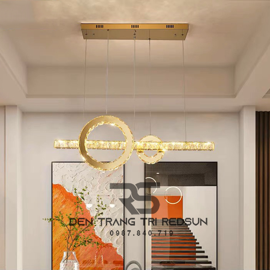 Đèn Thả Pha Lê Bàn Ăn, Bàn Đảo Hiện Đại TPL055