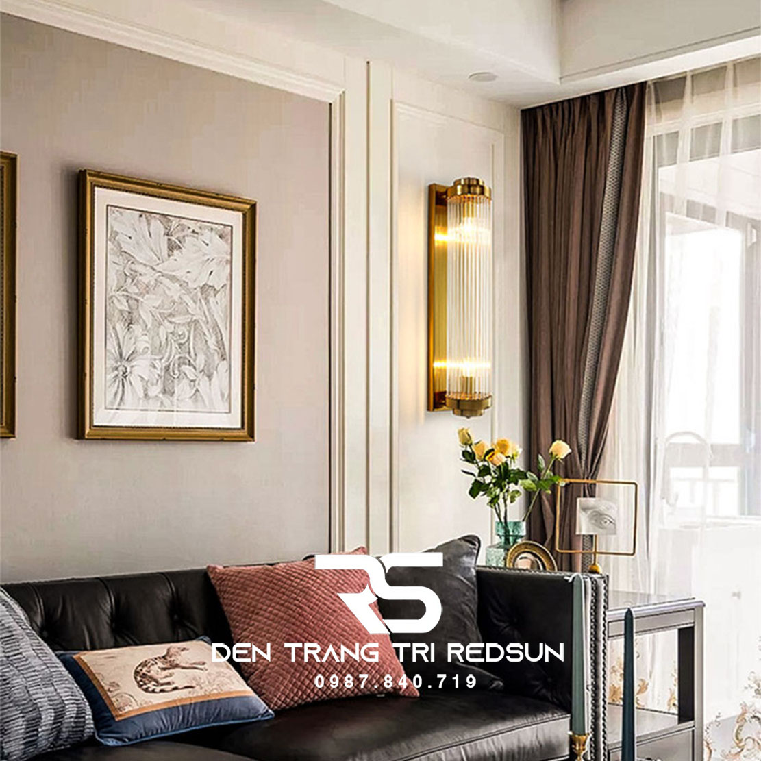 Đèn tường pha lê phòng khách DT2509