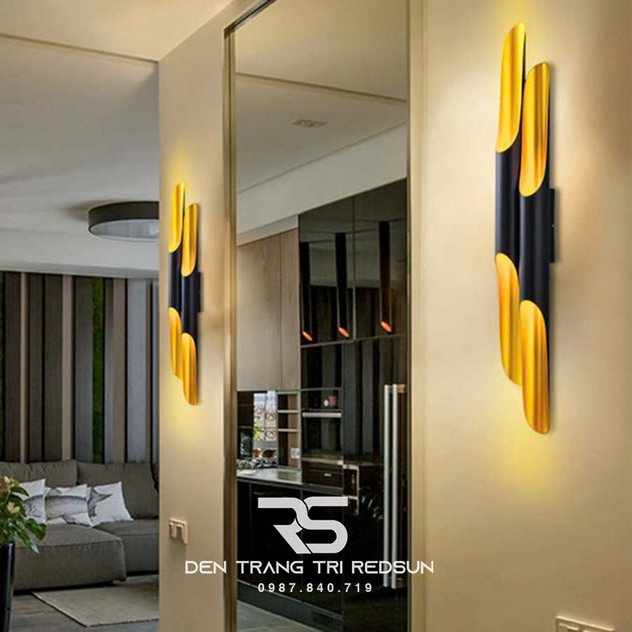 Đèn Tường Hình Sáo Trúc Đôi Trang Trí Quán Cafe, Nhà Hàng, Phòng Khách, Phòng Ngủ, Cầu Thang DT1126