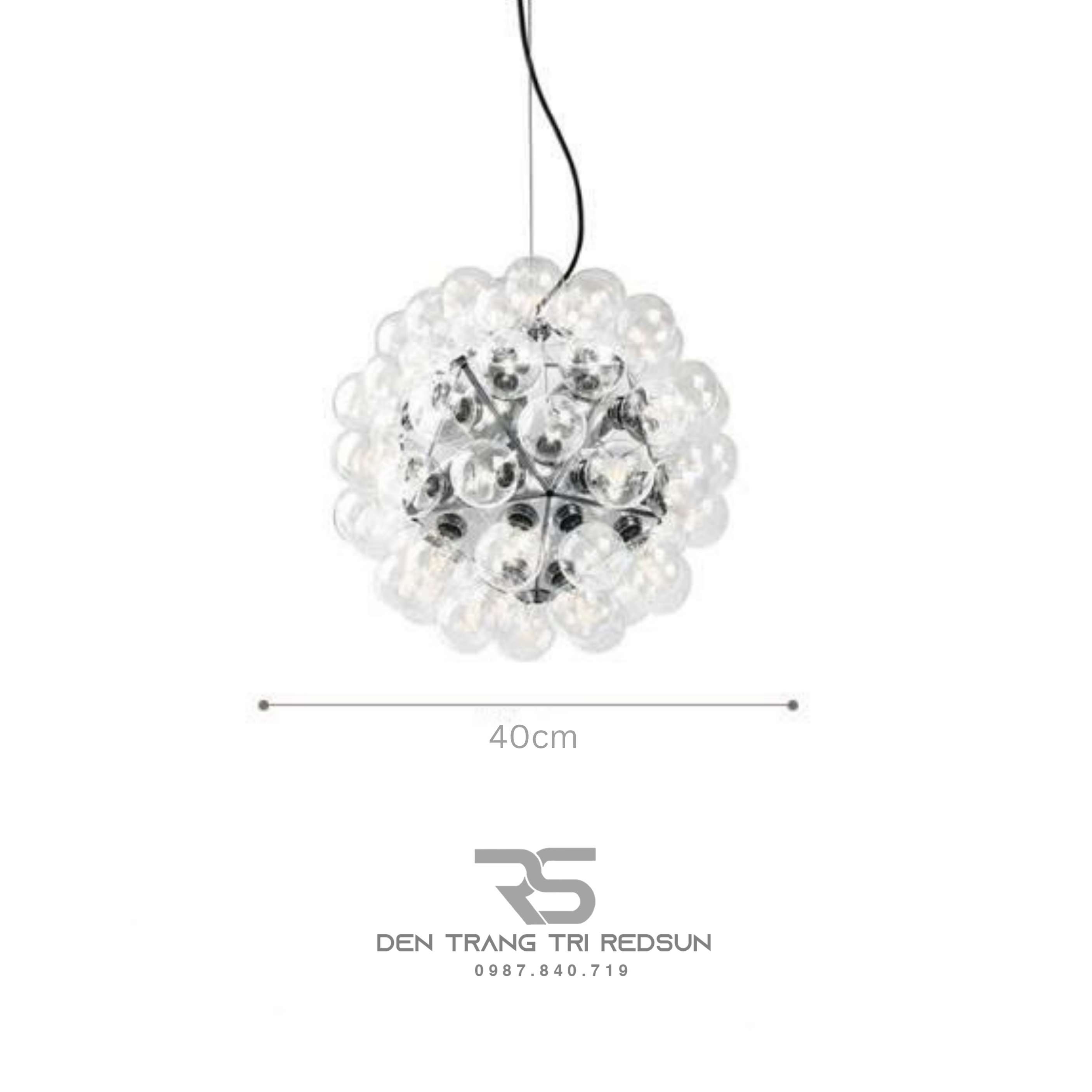 Đèn Chùm Phòng Khách Hiện Đại Bắc Âu Bong Bóng Chất Liệu Thuỷ Tinh DC-T113