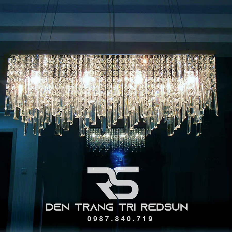 Đèn Thả Mâm Pha Lê Phòng Khách Hiện Đại M9188