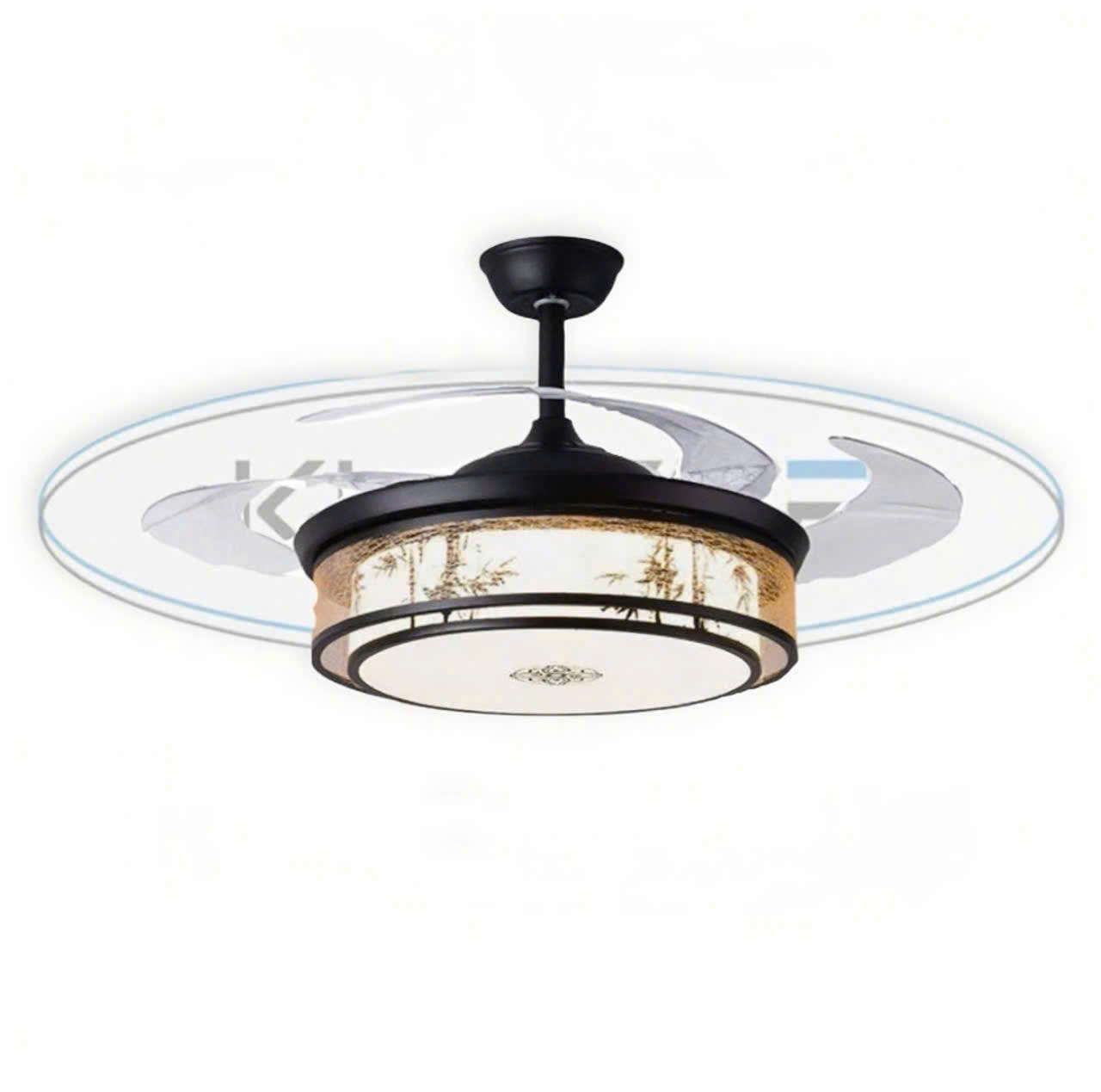 Quạt Trần Đèn Cánh Cụp Xòe Trang Trí Phòng Khách, Phòng Ngủ - 42KSA-215