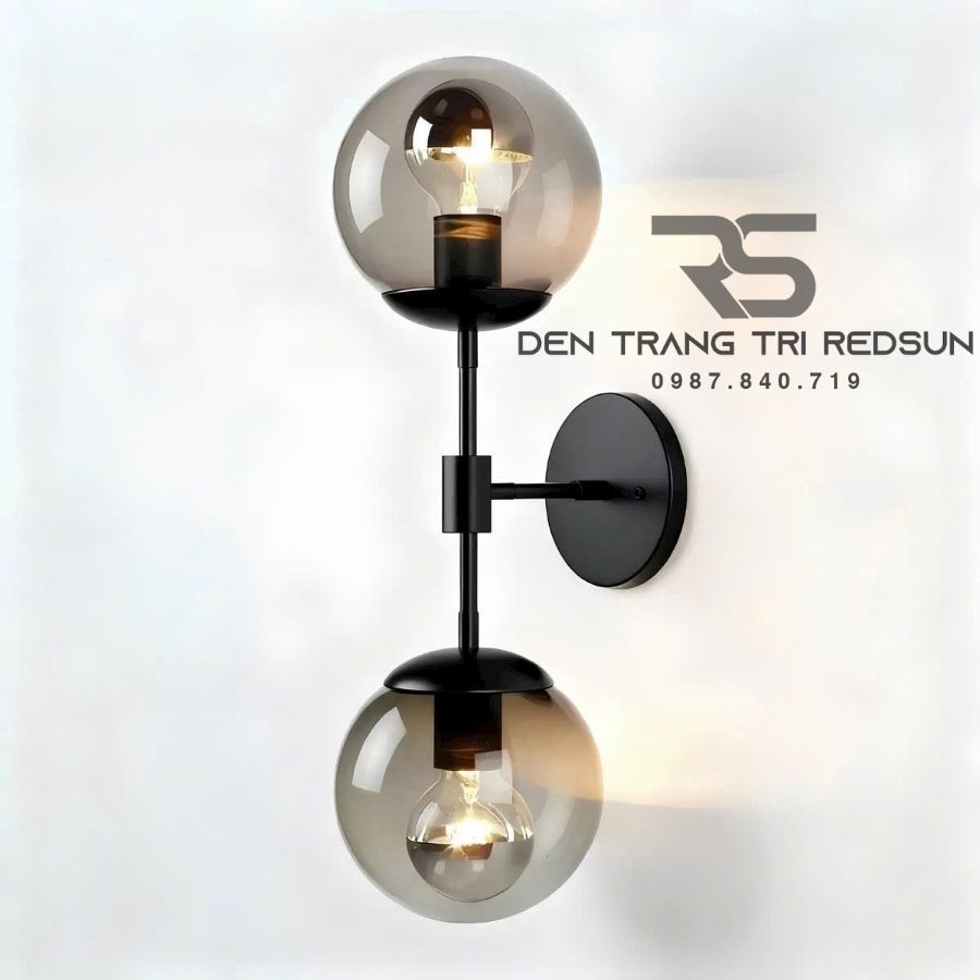 Đèn Tường Trang Trí Phòng Khách, Cầu Thang Chao Thuỷ Tinh DT-139/2